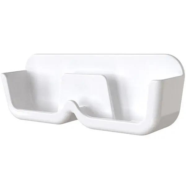 Wall Mounted Eyeglasses & Sunglasses Organizer Storage Display Holder (No Drill, Adhesive) (White)