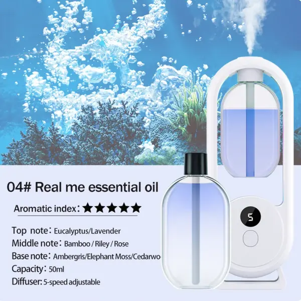 Intelligent Wall Mounted Automatic Aromatherapy Diffuser – Essential Oil Freshener Machine for Home & Office ,bathroom ,car (1Healton 1Diffuser)