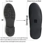 Rain & Mud Shoe Cover for Men, Women, Kids, Students & Travelers | Waterproof Non-Slip PVC Shoe Protector for Outdoor & Office Use (44-45)