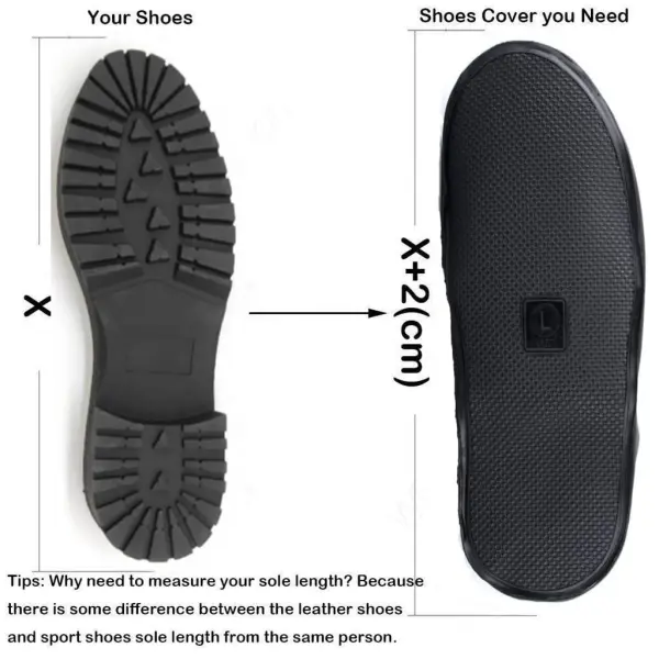 Rain & Mud Shoe Cover for Men, Women, Kids, Students & Travelers | Waterproof Non-Slip PVC Shoe Protector for Outdoor & Office Use (44-45)