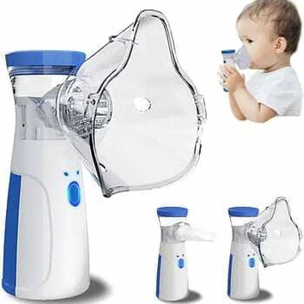 Portable Mesh Nebulizer Machine – Quiet Handheld Inhaler for Adults & Kids, Travel Friendly