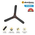 atomberg Studio+ 1200mm BLDC Motor 5 Star Rated Ceiling Fans for Home with Remote Control | Upto 65% Energy Saving High Speed Fan with LED Lights | 2+1 Year Warranty (Earth Brown)