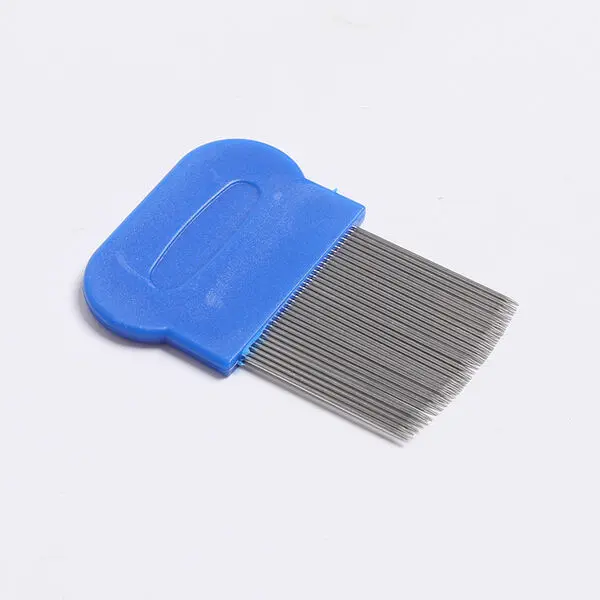 Flea Lice Comb, Stainless Steel Dog Cat Grooming Combs with Rounded Teeth, Double Sided Professional Pet Tear Stain Remover, Dematting Tool for Small, Medium & Large Pets (opp 7.5cm*5.5cm)