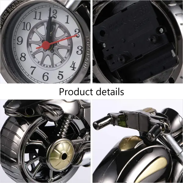 Motorcycle Design Desktop Alarm Clock – Stylish Tabletop Home & Office Decor