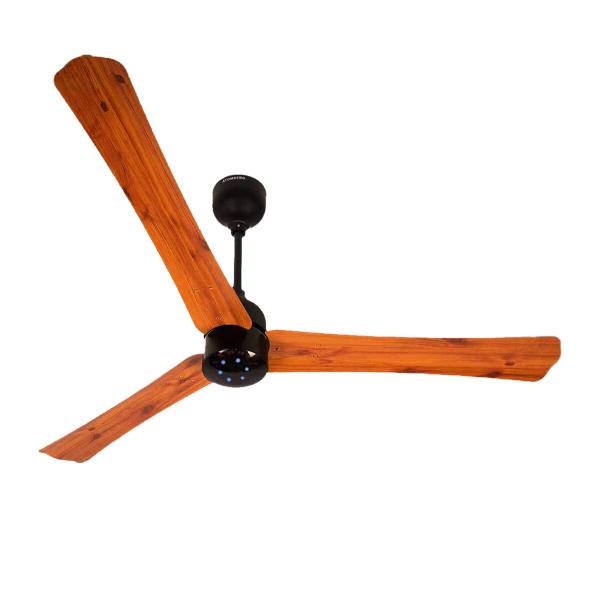 Remote Control, India’s Most Energy Saving/Efficient, CUET Certified, Gorilla Renesa+ (Golden Oak Wood) Ceiling Fan, 360 RPM, 1400mm/56” -220V
