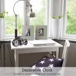 Motorcycle Design Desktop Alarm Clock – Stylish Tabletop Home & Office Decor (goold)