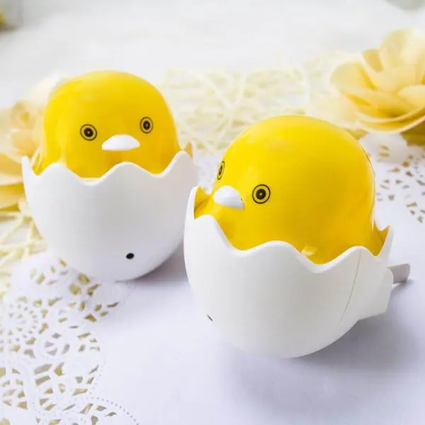 Automatic LED Light Sensor Plug-In Night Lamp – Yellow Duck Bedroom Socket Light