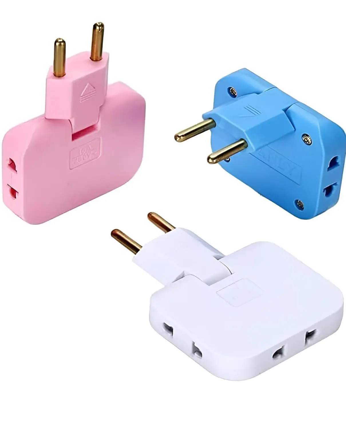 3-in-1 Adapter Plug 180° Rotatable Wireless Mini Slim Outlet Multi-Foldable EU/US Converter 2-Pin Rotate Plug | Foldable 3 Plug Socket | Ultra-Thin Space-Saving Wall Adapter Smart & Sleek Design