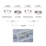 100 Sets Metal Snaps Buttons with Fastener Pliers Press Tool Kit Perfect for DIY Crafts Clothes Hats and Sewing, Snap Button Fasteners Kit for Clothing Sewing