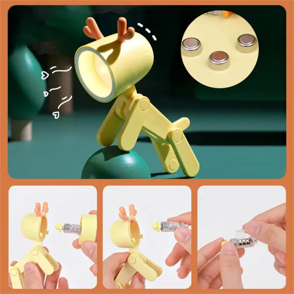 Loveragain Light, Loveragain Night Light, Loveragain Cute Night Light, Led Cute Night Light, Dog/Deer Shape Night Light Adjustable Phone Stand, 2023 Dog Shape Night Light Adjustable Phone Stand