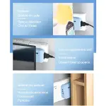 3-in-1 Adapter Plug 180° Rotatable Wireless Mini Slim Outlet Multi-Foldable EU/US Converter 2-Pin Rotate Plug | Foldable 3 Plug Socket | Ultra-Thin Space-Saving Wall Adapter Smart & Sleek Design