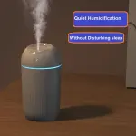 Electric Air Humidifier With Colorful Night Light 420ML Essential Oil Diffuser Fragrance Diffuser USB Cool Mist Sprayer Purifier (Pink)