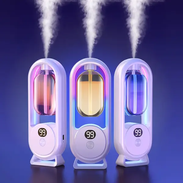 Intelligent Wall Mounted Automatic Aromatherapy Diffuser – Essential Oil Freshener Machine for Home & Office ,bathroom ,car (gardenia 50ml)