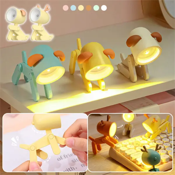 Loveragain Light, Loveragain Night Light, Loveragain Cute Night Light, Led Cute Night Light, Dog/Deer Shape Night Light Adjustable Phone Stand, 2023 Dog Shape Night Light Adjustable Phone Stand