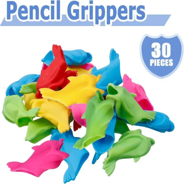 finger pen grip for primary school students, kindergarten beginners, pencil control pen training, baby learning to write, hand protector (Multicolor 10 pcs)