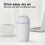Electric Air Humidifier With Colorful Night Light 420ML Essential Oil Diffuser Fragrance Diffuser USB Cool Mist Sprayer Purifier (White)