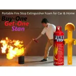 Fire Stop Car and Home Fire Extinguisher  - VariEx, with Mounting Bracket for Home, Kitchen, Car, Grills, EV - Small Portable Preventive Solution for A, B, C, K Fires. (500 ML)