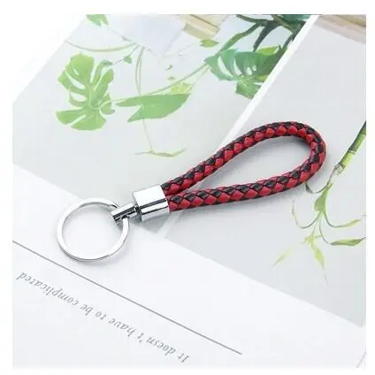 Anti-Lost Metal Keychain with Phone Number Tag | Double Pendant Keyring for Car, Bike, Office & Home Keys (hand rope)