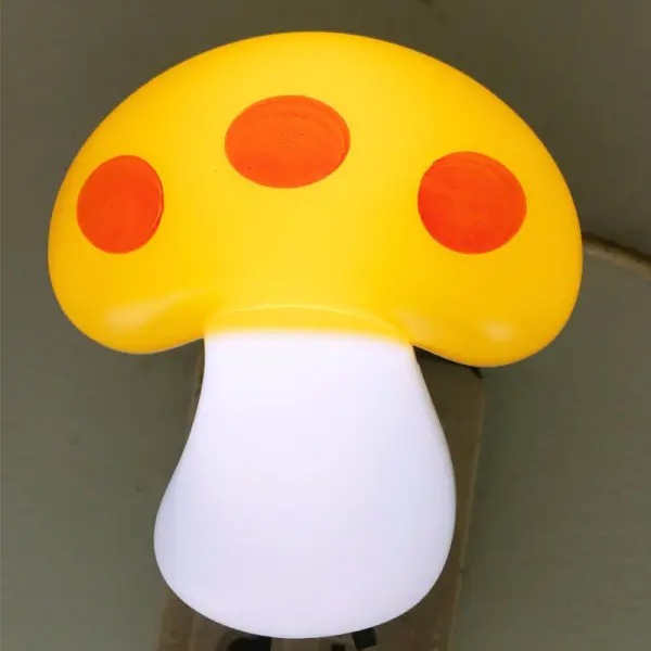 icall LED Mushroom Night Light | Plug-in Decorative Lamp for Bedroom | Living Room | Hallway | Office | Soft Glow Ambient Lighting | Energy Efficient Wall Light
