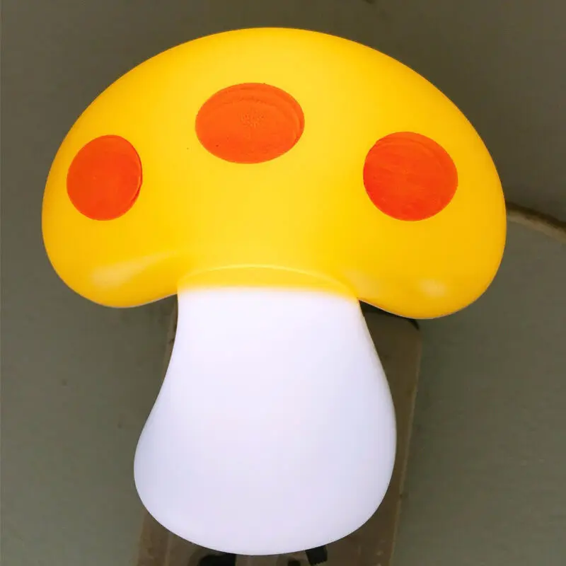 icall LED Mushroom Night Light | Plug-in Decorative Lamp for Bedroom | Living Room | Hallway | Office | Soft Glow Ambient Lighting | Energy Efficient Wall Light