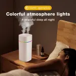 600ML Dual Spray Air Humidifier with Night Light – Silent Cool Mist Diffuser & Air Purifier for Home, Office, Bedroom, and Ca