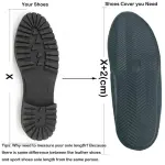 Rain & Mud Shoe Cover for Men, Women, Kids, Students & Travelers | Waterproof Non-Slip PVC Shoe Protector for Outdoor & Office Use (44-45)