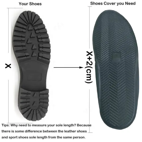 Rain & Mud Shoe Cover for Men, Women, Kids, Students & Travelers | Waterproof Non-Slip PVC Shoe Protector for Outdoor & Office Use (44-45)
