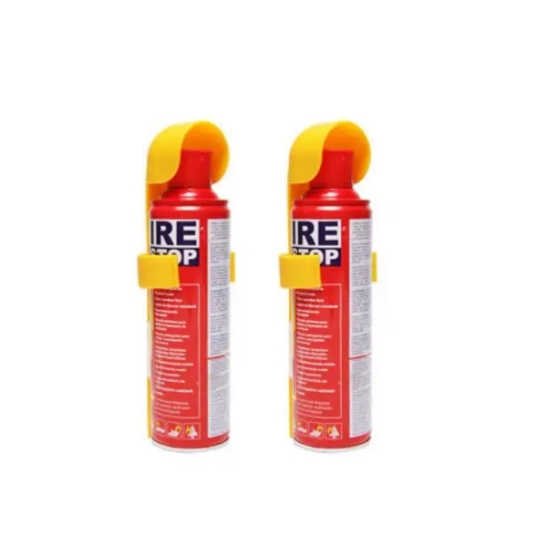 Fire Stop Car and Home Fire Extinguisher (Pack of 2) - VariEx, with Mounting Bracket for Home, Kitchen, Car, Grills, EV - Small Portable Preventive Solution for A, B, C, K Fires.