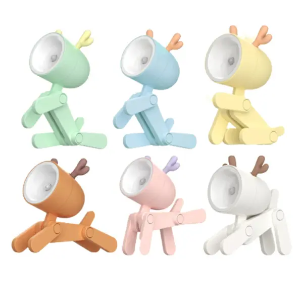 Loveragain Light, Loveragain Night Light, Loveragain Cute Night Light, Led Cute Night Light, Dog/Deer Shape Night Light Adjustable Phone Stand, 2023 Dog Shape Night Light Adjustable Phone Stand