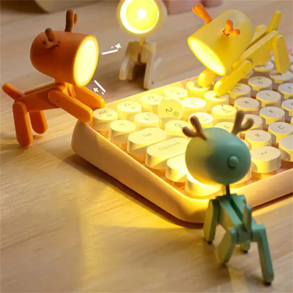 Loveragain Light, Loveragain Night Light, Loveragain Cute Night Light, Led Cute Night Light, Dog/Deer Shape Night Light Adjustable Phone Stand, 2023 Dog Shape Night Light Adjustable Phone Stand