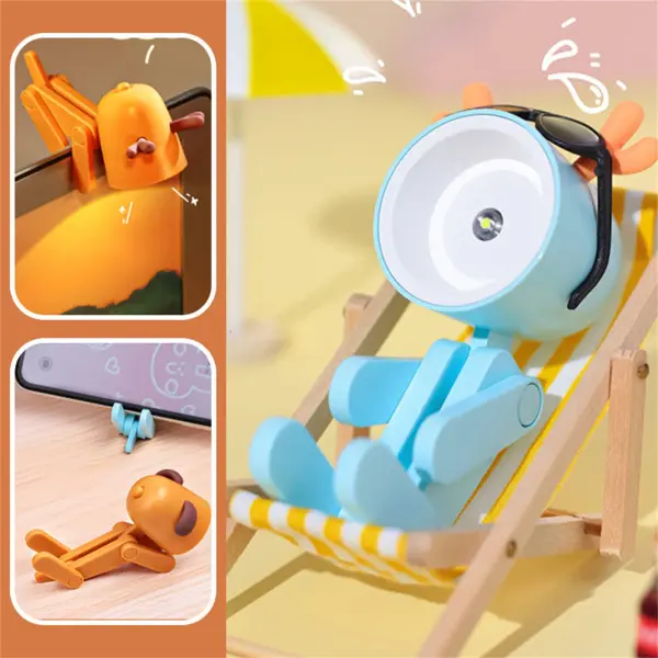 Loveragain Light, Loveragain Night Light, Loveragain Cute Night Light, Led Cute Night Light, Dog/Deer Shape Night Light Adjustable Phone Stand, 2023 Dog Shape Night Light Adjustable Phone Stand