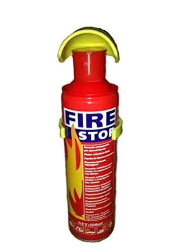 Fire Stop Car and Home Fire Extinguisher  - VariEx, with Mounting Bracket for Home, Kitchen, Car, Grills, EV - Small Portable Preventive Solution for A, B, C, K Fires. (500 ML)