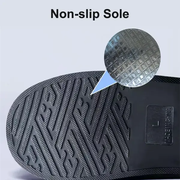 Waterproof Rain Shoe Cover for Men & Women | Reusable Rain Boot Shoe Covers | Anti-Slip Shoes Cover (Black (43-44))