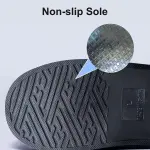 Waterproof Shoe Covers, Reusable & Foldable Rain Boot Shoe Cover with Zipper, Non-Slip, Reflector, Men Women Rain Gear, Black (CLEAR  L size (40-41)