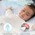 electric Nail File Drill for Baby No Sharp Claws Hurt, 6 in 1 Safety Cutter Trimmer Clipper for Toes and Fingers