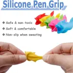 finger pen grip for primary school students, kindergarten beginners, pencil control pen training, baby learning to write, hand protector (Multicolor 2 pcs)