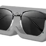 Wall Mounted Eyeglasses & Sunglasses Organizer Storage Display Holder (No Drill, Adhesive) (CLEAR)