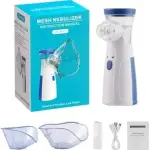 Portable Mesh Nebulizer Machine – Quiet Handheld Inhaler for Adults & Kids, Travel Friendly