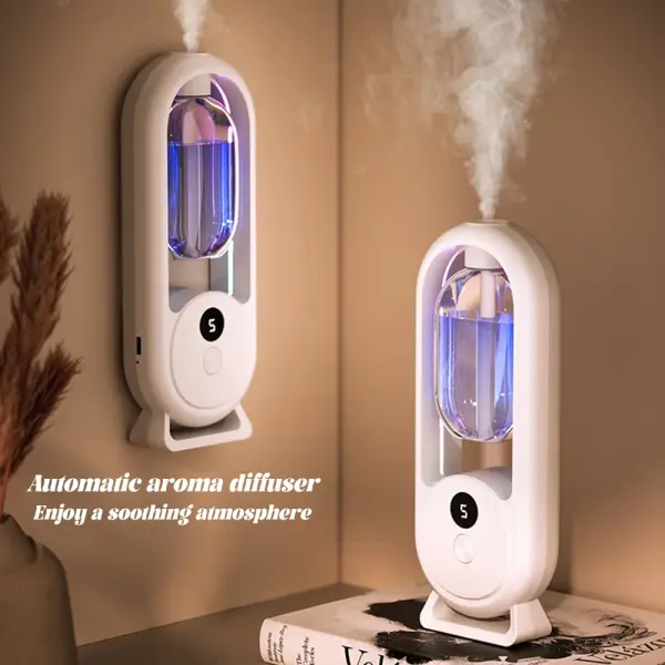 Intelligent Wall Mounted Automatic Aromatherapy Diffuser – Essential Oil Freshener Machine for Home & Office ,bathroom ,car (1Shange 1Diffuser)