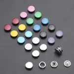 100/ Sets Metal Snaps Buttons with Fastener Pliers Press Tool Kit Perfect for DIY Crafts Clothes Hats and Sewing, Snap Button Fasteners Kit for Clothing Sewing