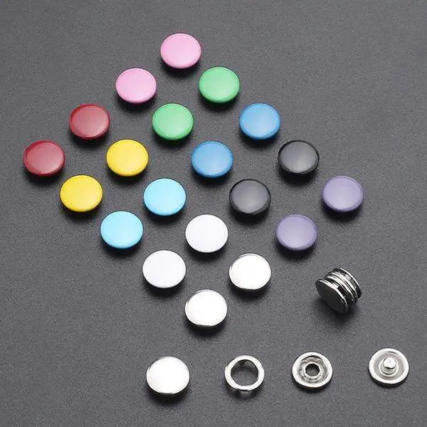 100/ Sets Metal Snaps Buttons with Fastener Pliers Press Tool Kit Perfect for DIY Crafts Clothes Hats and Sewing, Snap Button Fasteners Kit for Clothing Sewing