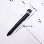 6-in-1 Multifunctional Pen with LED Light, Stylus, Compass | Outdoor Survival Tool for Military, Travel & Emergency