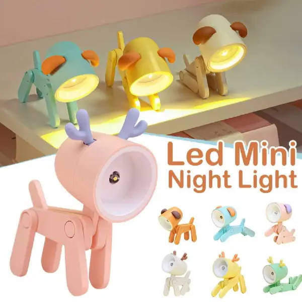 Loveragain Light, Loveragain Night Light, Loveragain Cute Night Light, Led Cute Night Light, Dog/Deer Shape Night Light Adjustable Phone Stand, 2023 Dog Shape Night Light Adjustable Phone Stand